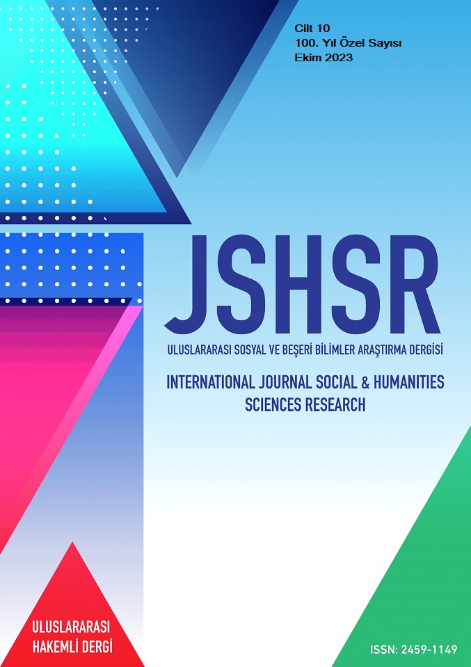 					Cilt 10 Sayı 29 Ekim 100. Yıl Özel Sayısı (2023): İnternational Journal of Social and Humanities Sciences Research (JSHSR) Gör
				