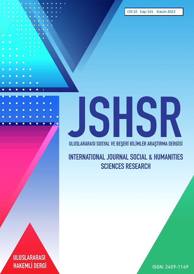 					Cilt 10 Sayı 101 (2023): İnternational Journal of Social and Humanities Sciences Research (JSHSR) Gör
				