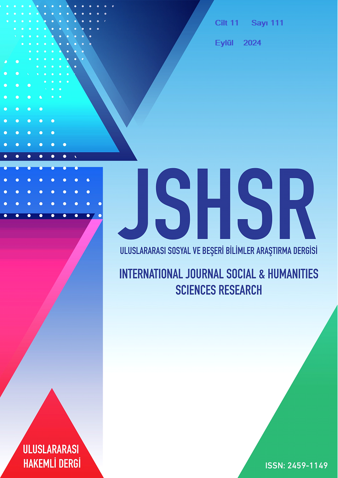 					Cilt 11 Sayı 111 (2024): International Journal of Social and Humanities Sciences Research (JSHSR) Gör
				