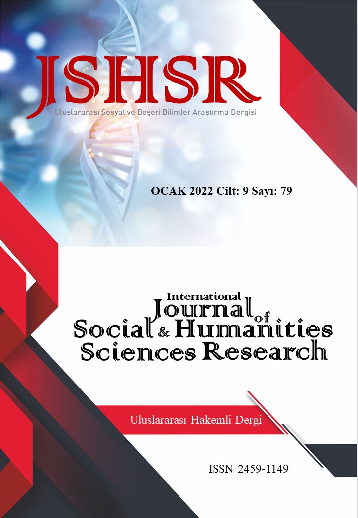 					Cilt 9 Sayı 79 (2022): İnternational Journal of Social and Humanities Sciences Research (JSHSR) Gör
				
