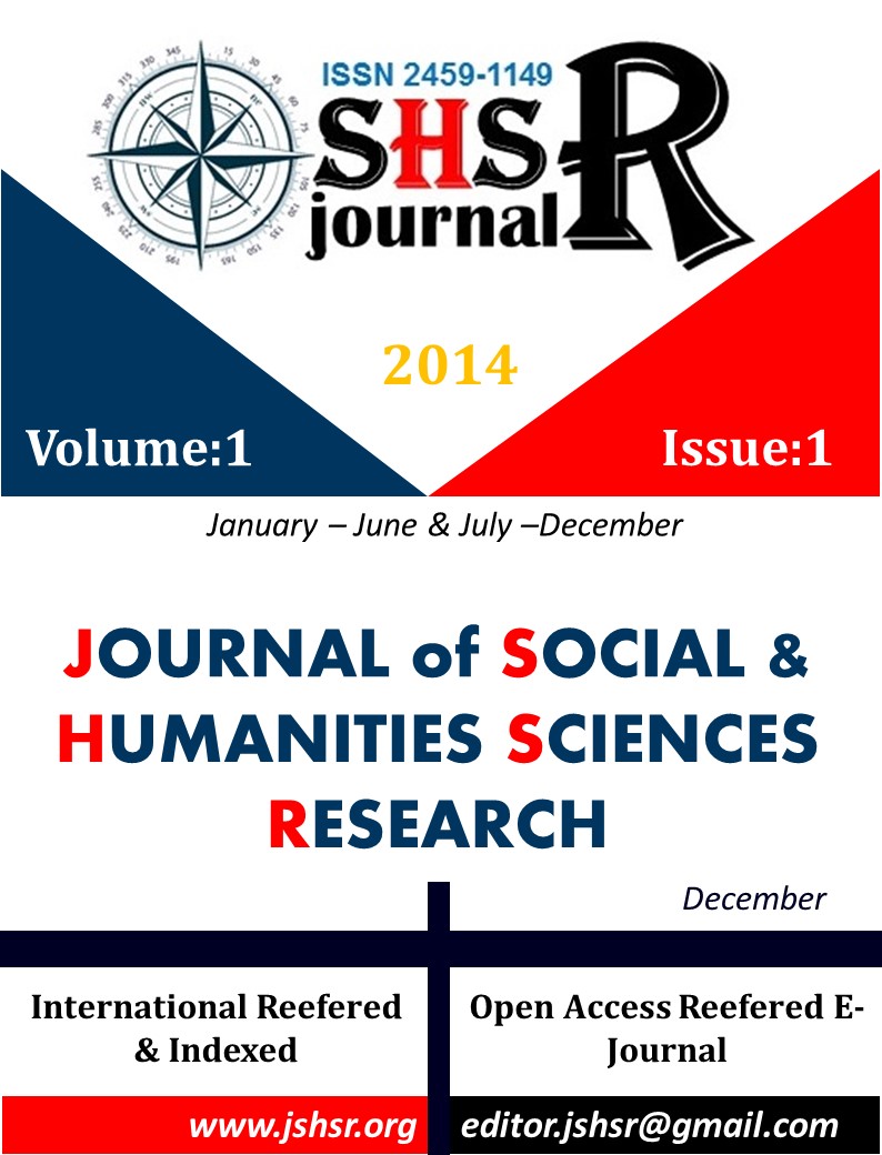 					Cilt 1 Sayı 1 (2014): İnternational Journal of Social and Humanities Sciences Research (JSHSR) Gör
				