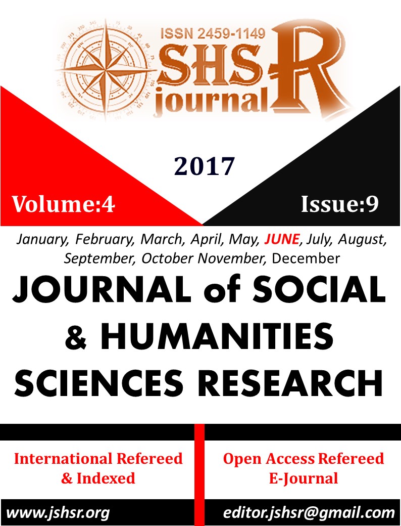 					Cilt 4 Sayı 9 (2017): İnternational Journal of Social and Humanities Sciences Research (JSHSR) Gör
				