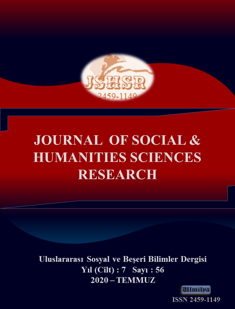 					Cilt 7 Sayı 56 (2020): İnternational Journal of Social and Humanities Sciences Research (JSHSR) Gör
				