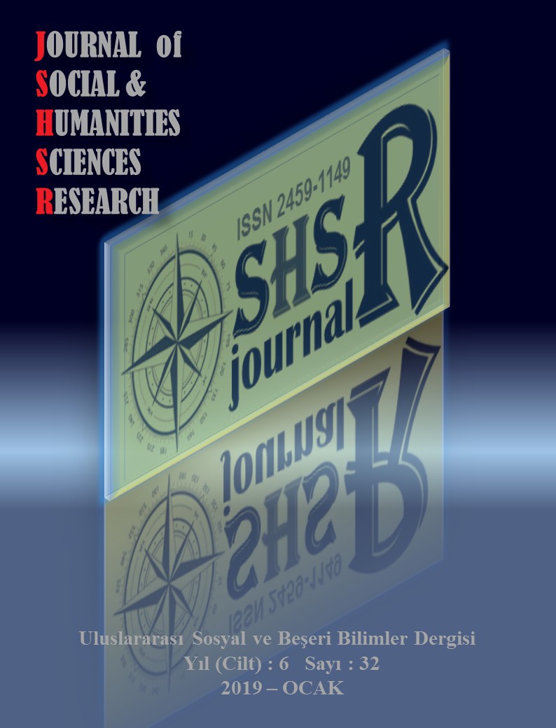 					Cilt 6 Sayı 32 (2019): İnternational Journal of Social and Humanities Sciences Research (JSHSR) Gör
				