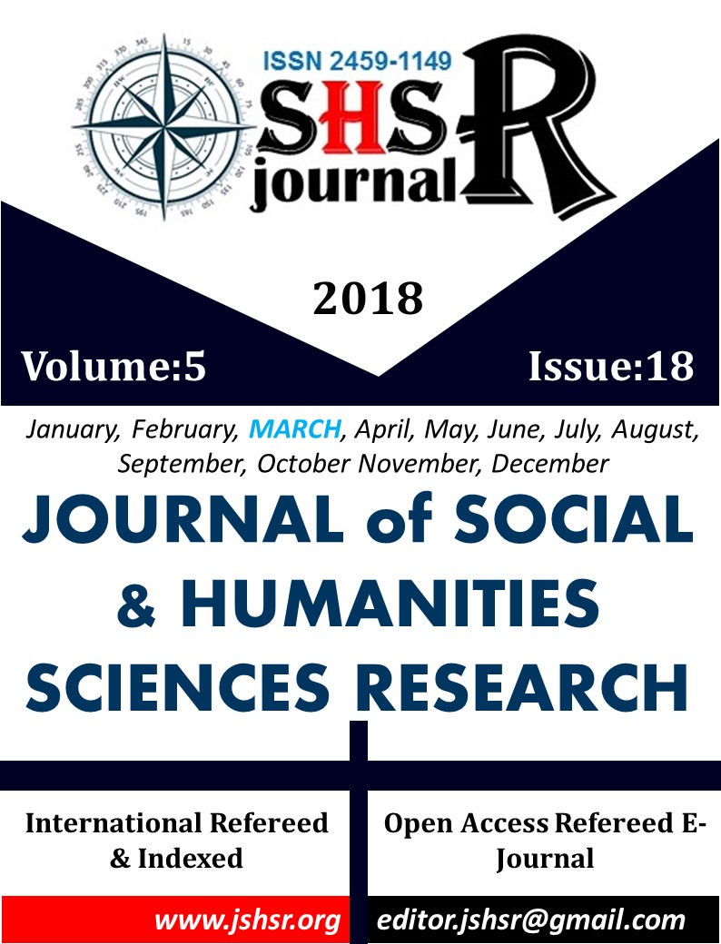 					Cilt 5 Sayı 18 (2018): İnternational Journal of Social and Humanities Sciences Research (JSHSR) Gör
				