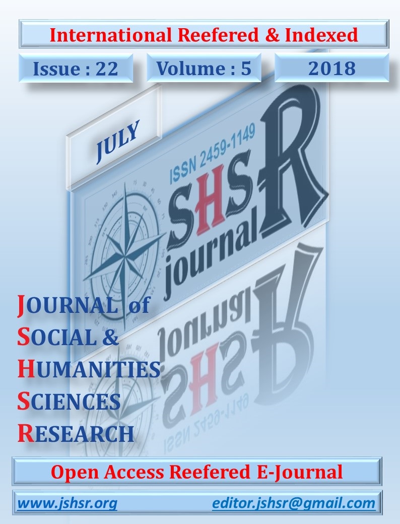 					Cilt 5 Sayı 22 (2018): İnternational Journal of Social and Humanities Sciences Research (JSHSR) Gör
				